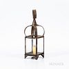 Small Tin and Glass Candle Lantern