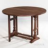 Poplar, Maple and Birch Oval Table with Falling Leaves