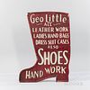 Painted Double-sided Boot-form Trade Sign "Geo Little,"