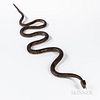 Large Carved and Painted Folk Art Snake