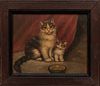 American School, Late 19th Century      Portrait of "Spunky" and a Kitten