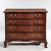 Cherry Serpentine Chest of Four Drawers