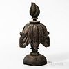 Carved and Black-painted Hearse Finial