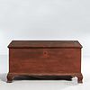 Red-painted Poplar Blanket Chest