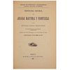 Ordenanza General de Aduanas Marítimas y Fronterizas de los Estados Unidos Mexicanos con su Tarifa de Importación... México, 1891.