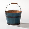 Shaker Blue-painted Berry Pail