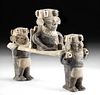 Chancay Pottery Palanquin Figures