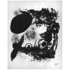 JOAN MIRÓ, Untitled, Plate signed, Lithography without print number, 17.7 x 15.3" (45 x 39 cm)