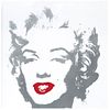 ANDY WARHOL, II.35: Golden Marilyn, Stamp on back "Fill in your own signature", Serigraphy 606 / 2000, 35.4 x 35.4" (90 x 90 cm)