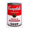 ANDY WARHOL. Campell's Cream of Mushroom Soup Con sello en la parte posterior "Fill in your own signature" Serigrafía.