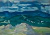 Carl Sprinchorn (Am. 1887-1971)     -  "Haying Time" Monson, Maine 1912   -   Oil on board