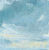 Eric Aho (Am. b. 1966)     -  "May 7th, 2004" (Sky Study, After Constable)   -   Oil on paper, framed under glass