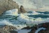 Walter Brightwell (Am. 1919-2005)     -  "Ogunquit Surf" 1983   -   Oil on canvas
