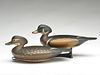 Pair of hollow carved wood ducks, Pete Peterson, Cape Charles, Virginia.