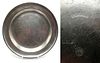 Marked American Pewter 12â€ Dish