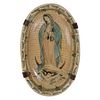 Tray “Virgin of Guadalupe”. 20th century. Ceramic. Decorated with plant, floral, and organic elements.