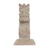 Plinth. 20th century. Stucco wood carving. Entablature capitel. 21.2 x 11 x 7.4" (54 x 28 x 19 cm)