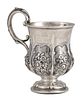 An English sterling silver mug - London 1832, Benjamin III Smith