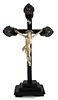 A French ivory and silver 950/1000 crucifix - 1798-1809