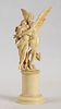 A French ivory figural group of Cupid and Psyche - 19th Century<br>