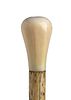 An ivory mounted  walking stick with whalebone cane - England early 20th Century