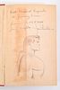 George Lowther Superman Book, Signed 1st Ed. w/ Drawing