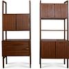 Pair Of Mid Century Wall Unit Shelving