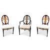 (3 Pc) Karges Lacquered Chairs