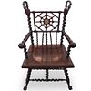Attributed To Merklen Brothers Rope Turned Chair
