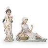 (2 Pc) Lladro Porcelain Figurine Grouping