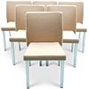 (6 Pc) Lowenstein Modern Tweed Dining Chairs