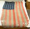 Thirty-eight star American flag patented April 26, 1870, 7'.