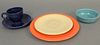 Sixty-two piece Fiesta dinnerware set to include plates, bowls, saucers, cups, etc.