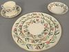 Sixty-seven piece Royal Worcester "Fleurette" dinner set, complete setting for eight.
