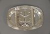 Sterling silver well and tree pattern platter. 24.6 t.oz., 11" x 16".