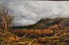 Charles Potter (1878) "Timber Clearing North Wales", oil on paper, signed lower right 'C. Potter', 8 1/4" x 12 1/2".