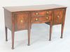 Two-piece lot to include George IV style mahogany sideboard, ht. 34 1/2", wd. 60", probably late 19th C. along with Saybolt Cleland mahogany server, h