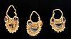 Parthian / East Roman 22K+ Gold / Garnet Earrings (3)