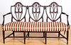 Federal style carved mahogany settee