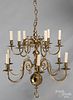 Reproduction brass chandelier