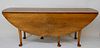 Yorkshire House Inc. Cherry Queen Anne Style Oval Gate Leg Drop Leaf Dining Table