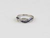 Lady's Diamond and Sapphire Braided Ring
