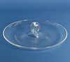 Signed Steuben Clear Crystal Round Snack Tray