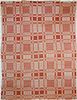 19th Century Red Jacquard Coverlet