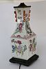 Chinese Porcelain Figural Vase Mounted As a Lamp