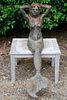 Cast Iron Seated Garden Mermaid