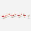 After Eero Saarinen, miniature Tulip-style chairs, collection of eighteen