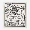 Keith Haring, Signed Pop Shop Sticker
