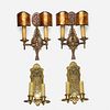 Oscar Bach, sconces, two pairs