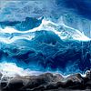 John Redick, Thundering Wave, 2016, Acrylic on Cradled Birch Panel